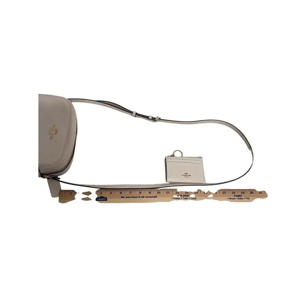 Coach Mini Jamie Camera Crossbody - Mini Skinny ID Case Chalk Classic Minimalist